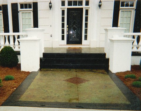 Technique: Concrete staining concrete stain designs. Technique: Concrete staining